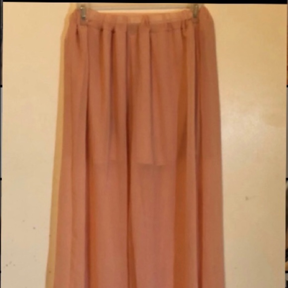 Peach Flowy Pants